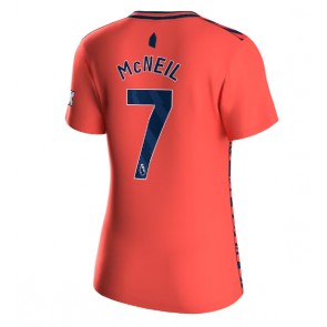 Everton Dwight McNeil #7 Koszulka Wyjazdowych Kobiety 2023-24 Krótki Rękaw